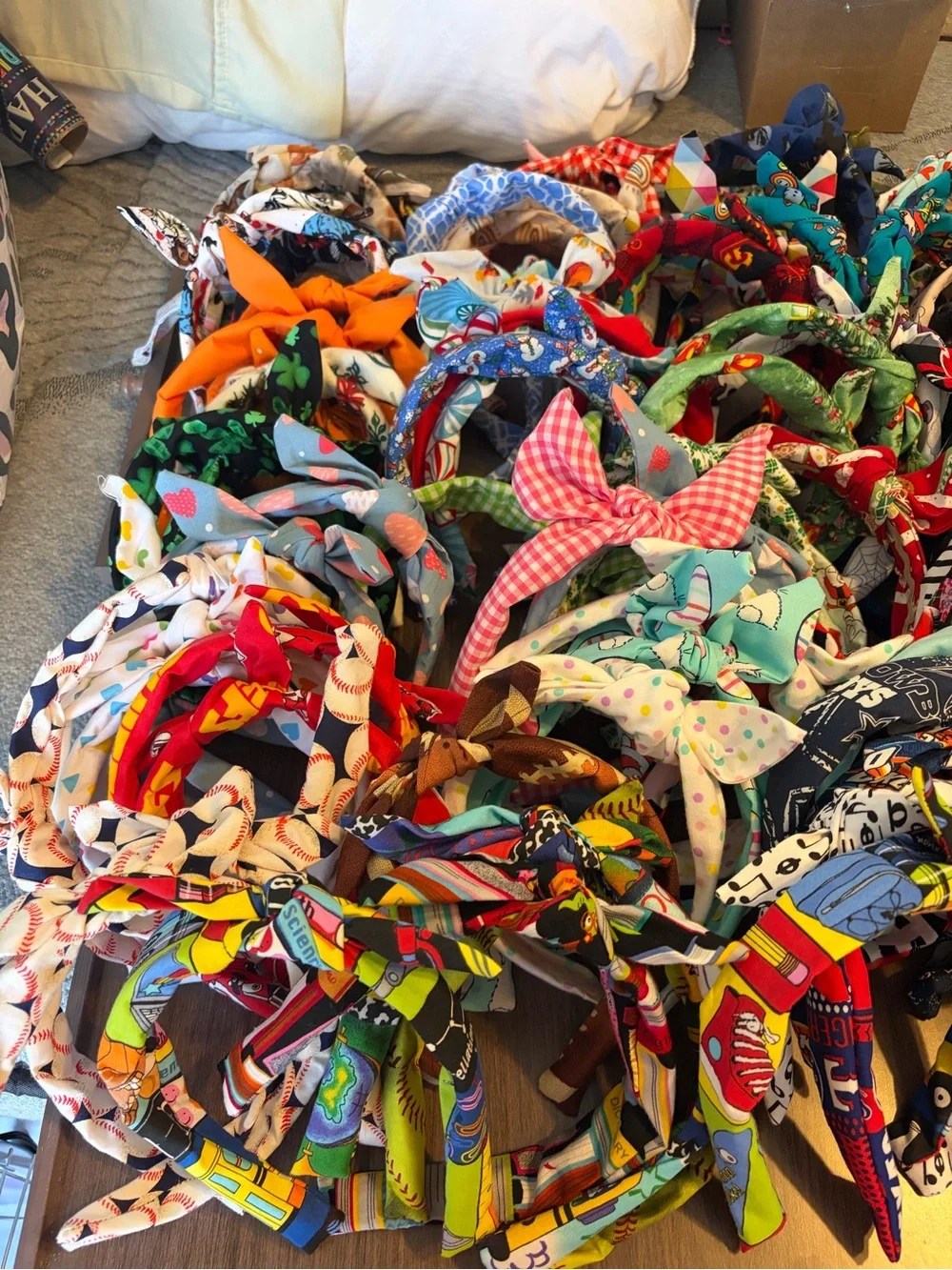 Handmade Fabric Knot Headbands - Assorted Designs **130 pcs, business closeout**